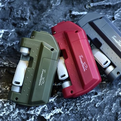 Electric Knot Assist,Fishing Knot Tying Tool, Electric Fishing Knot Tying Tool, Stainless Steel Fishing Hook Tier Fishing Line Knot Tying Tools - color: Olive Green