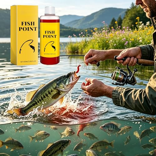 Concentrated Fish Attractant Liquid, Improves Biteresponse 100ml Red Worm Fish Scent Spray for Fishing Baits, Fast-Acting Bait Enhancer for Trout Bass in Lakes Rivers Ponds - color: 1pc