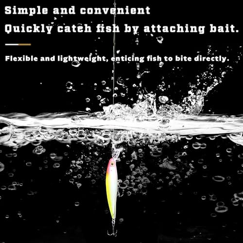 50pcs Fishing Wire Leaders Nylon-Coated Fishing Line Trace Lure Leaders with Swivels and Snaps Stainless Steel Fishing Tackle Leaders Tackle - color: Black, size: 8inch 50PCS