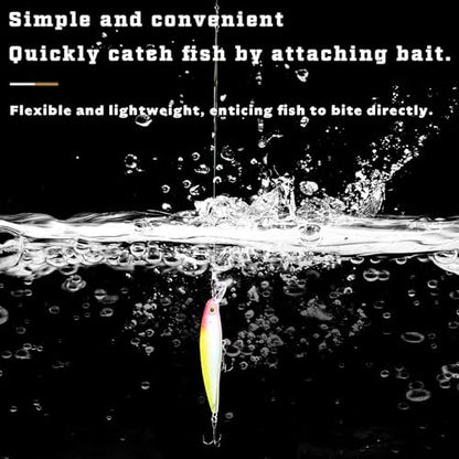 50pcs Fishing Wire Leaders Nylon-Coated Fishing Line Trace Lure Leaders with Swivels and Snaps Stainless Steel Fishing Tackle Leaders Tackle - color: Black, size: 8inch 50PCS