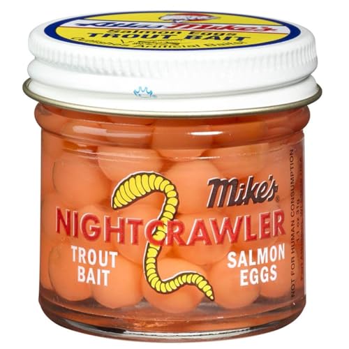 Atlas-Mike's Fishing Trout Bait Salmon Eggs (Nightcraler, Red)