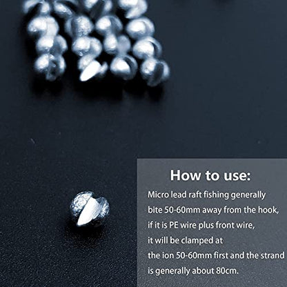 YOTO Fishing Weights Sinkers,230pcs/107pcs Lead Split Shot Weights,Removable Round Fishing Sinkers - style: 2.5g 2g 1.5g 1g 0.5g (Large -107pcs)