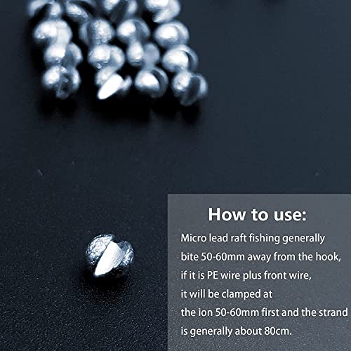 YOTO Fishing Weights Sinkers,230pcs/107pcs Lead Split Shot Weights,Removable Round Fishing Sinkers - style: 0.8g 0.6g 0.5g 0.4g 0.3g(small-230pcs)