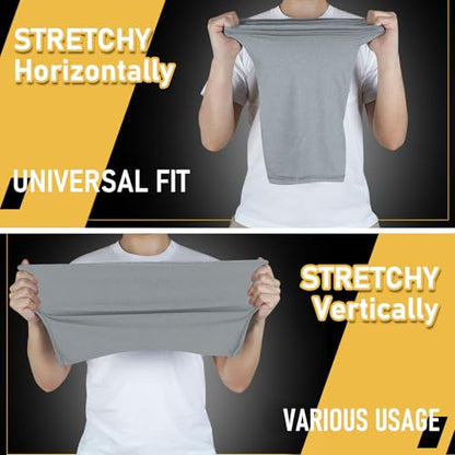 TICONN Neck Gaiter Face Cover Scarf, Neck Warmer Breathable Sun & Wind-proof for Skiing Fishing Hiking Cycling - color: Chiseled Stone-4pk, style: Quick Dry