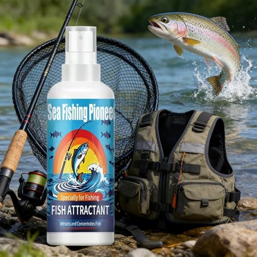 Fish Attractant Spray 100ML Concentrated Spray | Concentrated Fishing Bait for Pond Lake Seaside Water Trolling Outdoor Beginner Professional Lover