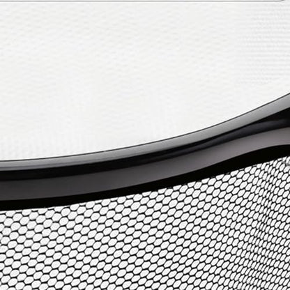 Fishing Landing Net Head Fly Fishing Net Rubber Coated Replacement Net 8mm Thread Fish Catching Releasing Landing Net Head - color: 45cm