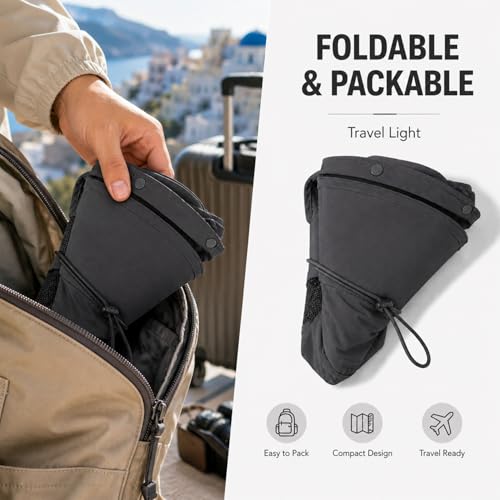 HUAMULAN Women Large Brim Sun Hat with Neck Flap, Men Quick Dry Hiking Fishing Safari Hat UPF 50+ - color: Yq005-darkgray