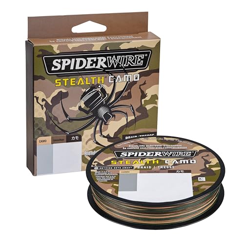 SpiderWire Stealth Braid Fishing Line - color: Camo, size: 125yd, style: 6lb Break Strength