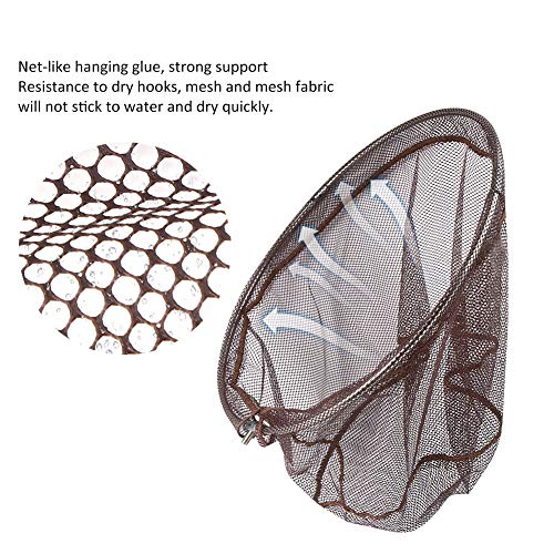 Landing Net Head, Fly Fishing Landing Net 8mm Universal Screw Interface Stainless Steel for Outdoor Fishing
