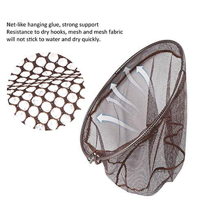 Landing Net Head, Fly Fishing Landing Net 8mm Universal Screw Interface Stainless Steel for Outdoor Fishing
