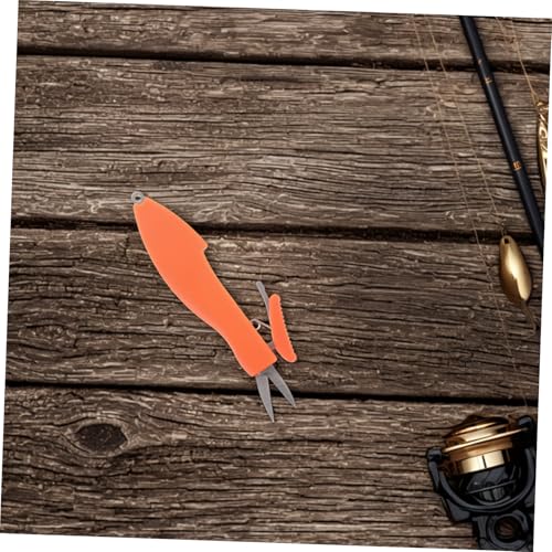 Totority Retractable Fish Scissors Telescopic Braid Cutters for Cutting Fishing Gear Stainless Steel Scissors for Anglers