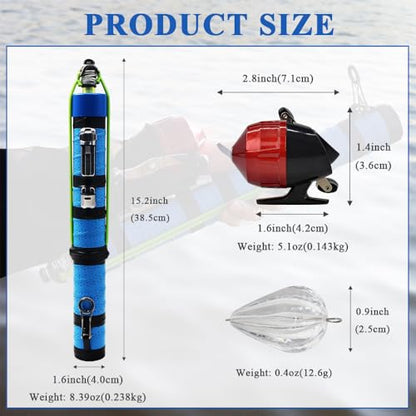 SUFFUSE Fishing Rod, Portable Catapult Lure Fishing Tools, Saltwater and Freshwater Great Gear for Traveling - color: Package C