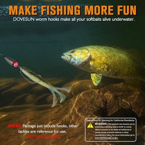 Dovesun EWG Offset Worm Hooks for Bass Fishing 100PCS/50PCS Texas Rig Hooks for Freshwater Saltwater 1# 1/0 2/0 3/0 4/0 - color: 4/0 * 50PCS