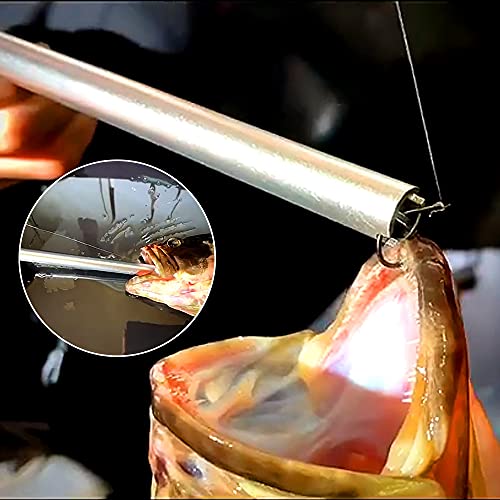 mouhike Fishing Tool Kit Fishing Pliers, Fish Lip Gripper, Fishing Hook Remover, Handheld Digital Fishing Scale, Ice Fly Fish Pliers Fishing Gear Accessories Fishermen Gift (Battery Not Included) - color: Brightgreen+black, style: 3pcs_Tools