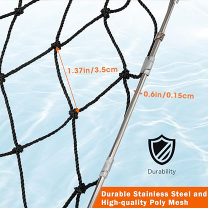 QualyQualy Castable Crab Trap Kit, Foldable Crabbing Net with Rope & Bait Clip, Crab Snare/Pots/Traps for Blue Crabs, Dungeness, Crawfish Portable Crabbing Equipment - color: Crab Trap - 1 Pack