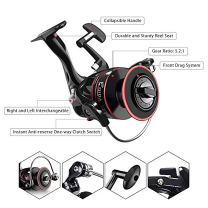 Fishing Pole Kit, Carbon Fiber Telescopic Fishing Rod and Reel Combo with Spinning Reel, Line, Bionic Bait, Hooks and Carrier Bag, Fishing Gear Set for Beginner Adults - size: 5.91FT/1.8M