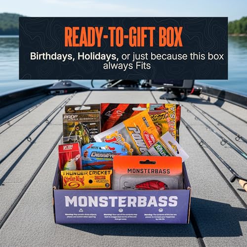MONSTERBASS Fishing Mystery Box, Bass Fishing Kit - Best Lures Kit, Biggest & Best Tackle Mystery Box for Catching Smallmouth & Largemouth Bass - style: Platinum