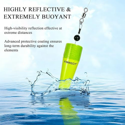 Popping Cork Fishing Floats, 3in/4in Weighted Fishing Bobbers, 3/6-Pack for Saltwater & Freshwater - size: 3in-6 Pack