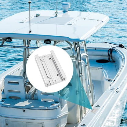 Frienda Aluminum Mounting Track System for Boat Accessories, Fishing Systems Mounting Tracks for Rod Holders, Anodized Aircraft Grade Aluminum
