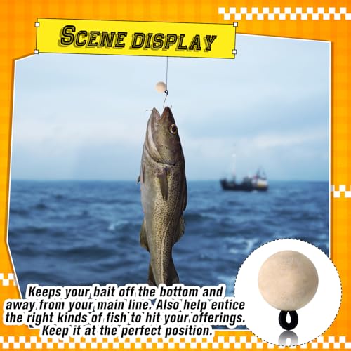9 Pcs Fly Fishing Strike Indicators for Trout Neon Fishing Bobbers Floats - size: X-Small, style: Wood