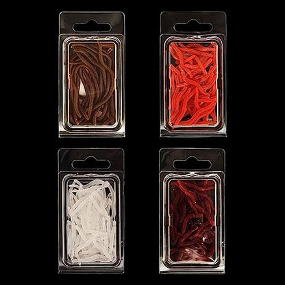 Lures Baits Soft Artificial Earthworm Freshwater Saltwater Bass Soft Lures Fishing Accessories Lifelike-Fake Bloodworm-grub - color: 10cm20 packs