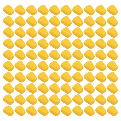 100pcs Artificial Floating Carp Bait, Soft Silicone Fake Corns Fishing Lure with Maize Scent for Freshwater Sea Taiwan Fishing, High Toughness Simulation Bait for Crucian Carp Grass Carp Bre