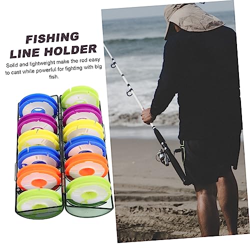 Fishing Line Storage Organizer Box with Spools Portable Fishing Reel Case for Management Durable Material Lightweight and Practical Tackle Accessory