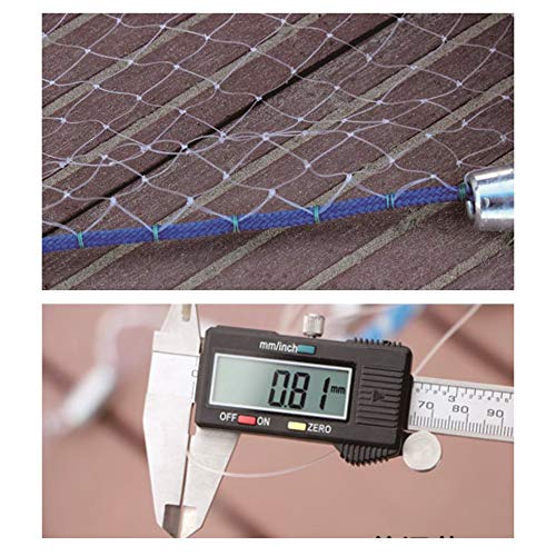 Cast Fishing Net with Aluminum Frame, 0.8 inch Mesh, 7.8-13.8 ft Diameter - color: White, size: Dia: 9.8FT (metal sinker)