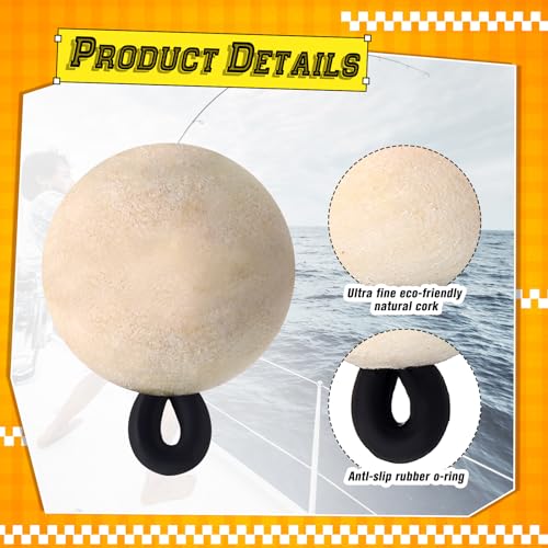 9 Pcs Fly Fishing Strike Indicators for Trout Neon Fishing Bobbers Floats - size: X-Small, style: Wood