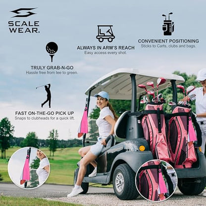 Shocker Magnetic Waffle Golf Towel – Large 16"x24" Clean Golf Club Ball Magnet Clip to Hang on Bag Cart Strong Premium Strength Ultra Absorbent Trump Gear Men (Shocker) - color: Shocker