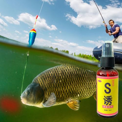 Fish Attractant Spray - Freshwater Bass Lures, Easy-to-Use Liquid Attractant | Fish Scent Enhancer, Crappie Fish Attractant, Long-Lasting Fish Attractant, Fishing Bait Spray for Carp Crucian Carp