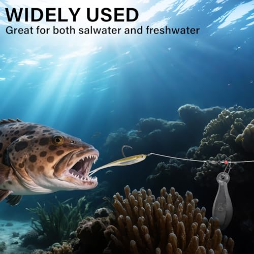 Dr.Fish Bank Sinkers Lead Fishing Weights, 1-32oz/2LB, Freshwater Catfishing Weights River Channel Surf Fishing Saltwater - size: 5oz-5 Pack