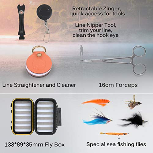 M MAXIMUMCATCH Maxcatch Predator Big Game and Saltwater Fly Fishing Rod: 7'11''/9'/9'2''/10', 4-Piece, 8/9/10/11/12 Weight - size: 9' 10wt 4 pieces, style: Saltwater Predator Fly Fishing Combo