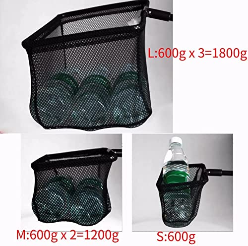 Aquarium Fishing Landing Net, Lightweight Telescoping Floating Catch and Release Tool for Tanks Ponds Plastic Black M 20 x 15 x 90cm 1 Pack - size: Medium