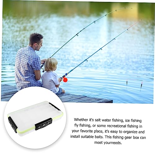 BESPORTBLE Sided Lock Lure Storage Box Watertight Tackle Organizer Fishing Tackle Case