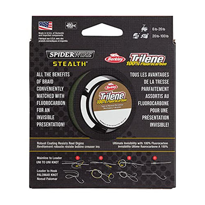 Spiderwire Ultracast Fluorocarbon 200-Yard Spool (Clear, Pound Test 4) - size: 150 yd / 8 lb test
