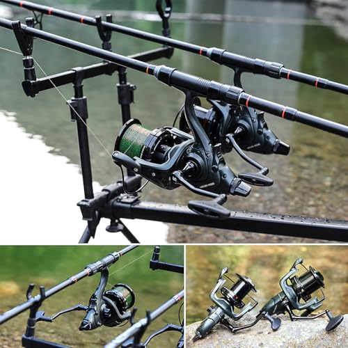 Sougayilang Saltwater Spinning Reels 10000 Series Carp Fishing Reels, CNC Aluminum Spool Fishing Reels for Saltwater Freshwater - color: ME430-11000