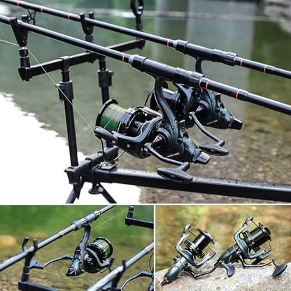 Sougayilang Saltwater Spinning Reels 10000 Series Carp Fishing Reels, CNC Aluminum Spool Fishing Reels for Saltwater Freshwater - color: ME430-11000