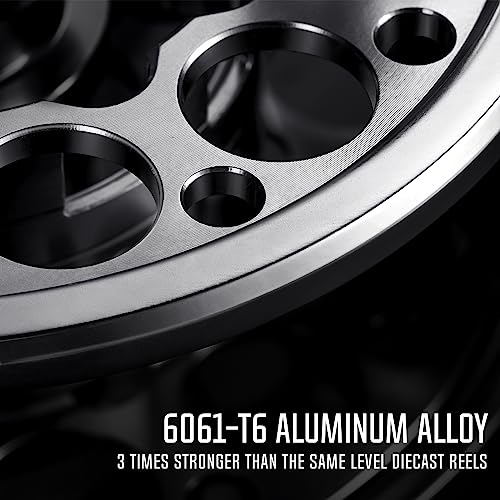 Piscifun Sword Fly Fishing Reel, CNC-Machined Aluminum Alloy Fly Reel - size: 5/6wt, style: Gunmetal-with Line