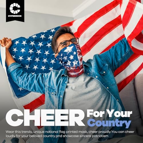 Flag Neck Gaiter, Face Mask Cooling Breathable UV Protection Scarf for Men/Women - color: America Flag-1