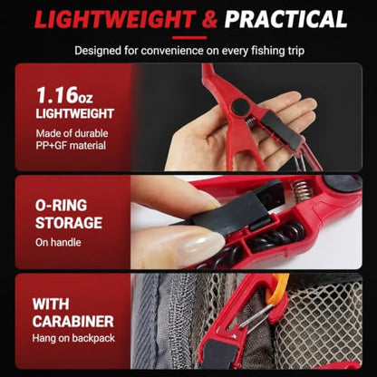 Eupheng Wacky Rig Worm Pliers,Wacky Rig Tools Soft Bait Pliers for 4" Senko,6.8" Flick Shake,Trick Worm,Fishing Worm Rig Kits,Clip Baits Utensil