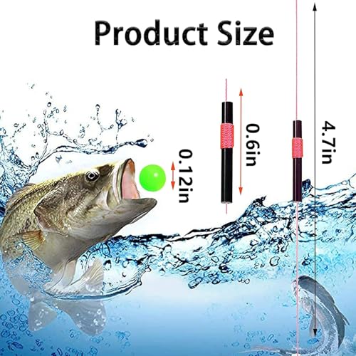 YOTO Bobber Stops for Fishing,Float Bobber Stops String Knots&Fishing Glow Beads - color: Green-200pcs