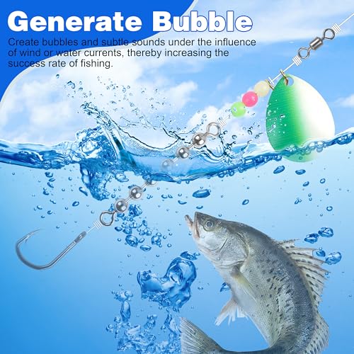 OROOTL Fishing Bead Chain Swivels, 20/40pcs Fishing Swivels Stainless Steel High Speed Trolling Swivels Catfish Swivel Fishing Balls Chain Swivels Fishing Tackle for Freshwater Saltwater - style: 1/8"(3.2mm)-20pcs