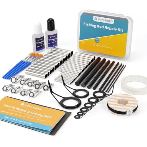 Fishing Rod Repair Kit Complete, Easy&Quick Approach to Repair Broken Fishing Pole with Epoxy Glue - color: 3 IN 1 A