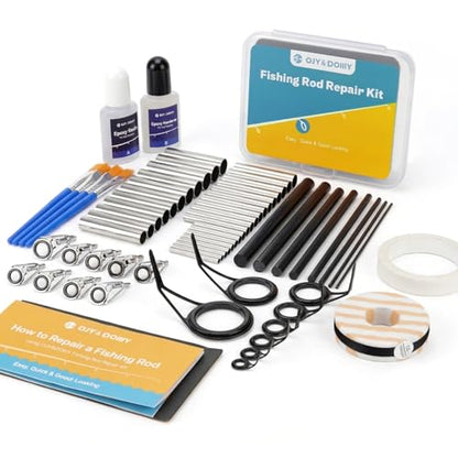 Fishing Rod Repair Kit Complete, Easy&Quick Approach to Repair Broken Fishing Pole with Epoxy Glue - color: 3 IN 1 A
