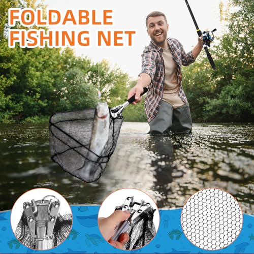 Telescopic Fishing Rod and Reel Combo 2 Pcs Collapsible Fishing Pole Kit with Plier Lip Gripper Lures Carrier Bag Pre-Loaded Spinning Reel for Beginner Men Travel Saltwater Freshwater - size: 6.89ft