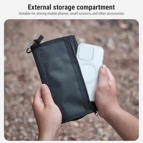 Alomejor Soft Lure Storage Bag, PVC Fishing Tackle Organizer with Removable Pockets and Puncture Proof Compartment for Outdoor Fishing