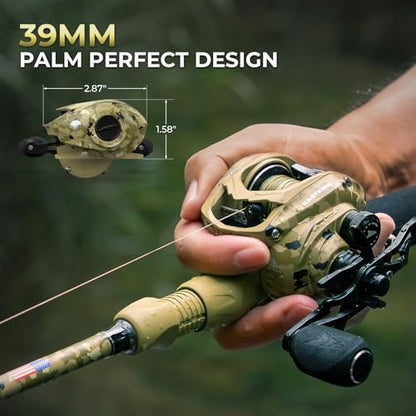 KastKing Spartacus Defender Twin-Tip Fishing Rod and Reel Combo, Spinning & Baitcaster Combo, KastFlex IM7 Graphite 2-Piece Blanks with Backup Tip Section, PTS System, EVA Handles - style: Cast: Right Reel, 7'0"- Mh Rod(2pcs+ Extra Tip)