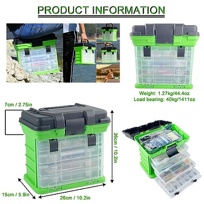 Fishing Lures Kit with Tackle Box Included Crankbait, Minnow, Spinnerbaits, Spoons, Soft Lures, Jigs, Hooks, Bait Rigs, Weights Sinkers, Topwater Lures Freshwater Saltwater 346/353Pcs - color: 346pcs