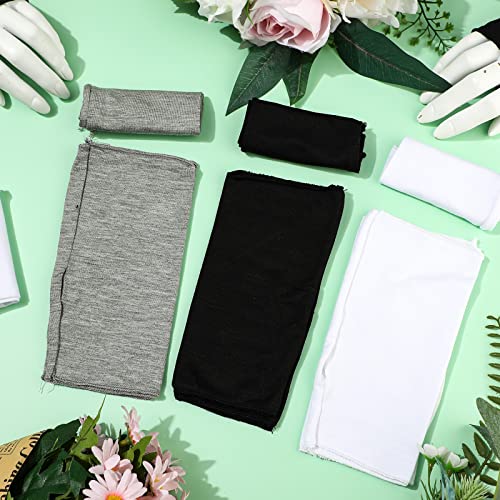 Geyoga 8 Pairs Sun Protection UV Gloves for Women Fingerless Hand UV Protection Glove for Gel Manicures Summer Driving Biking - color: Black, White, Gray